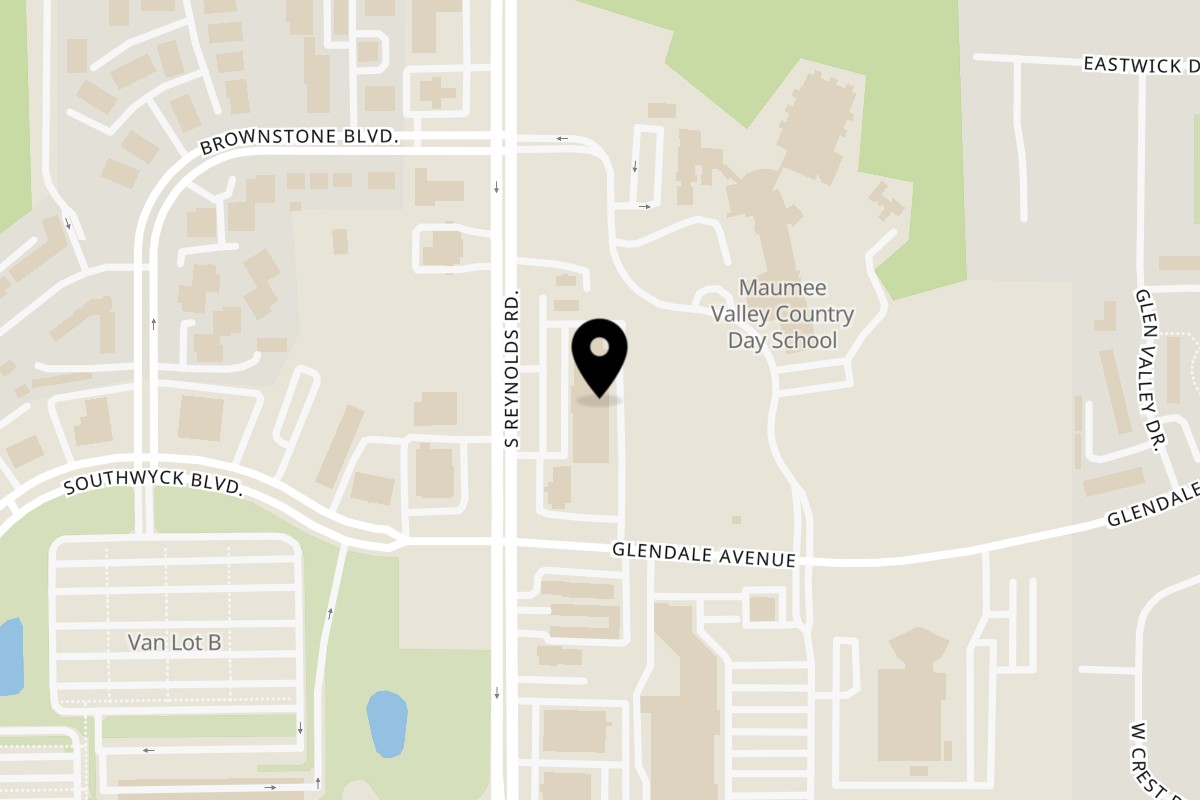 Map showing the location of Sweet Havana Cuban Restaurant on 1855 S Reynolds Rd in Toledo